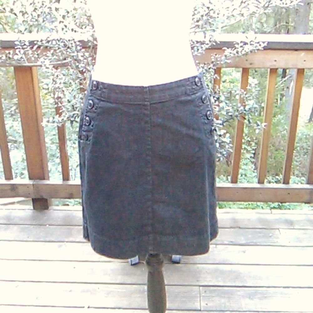 Gap Charcoal Straight Skirt